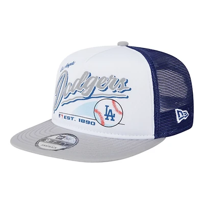 Los Angeles Dodgers Retro Script New Era 9FIFTY A-Frame Snapback Hat