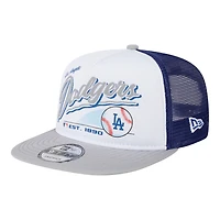 Los Angeles Dodgers Retro Script New Era 9FIFTY A-Frame Snapback Hat