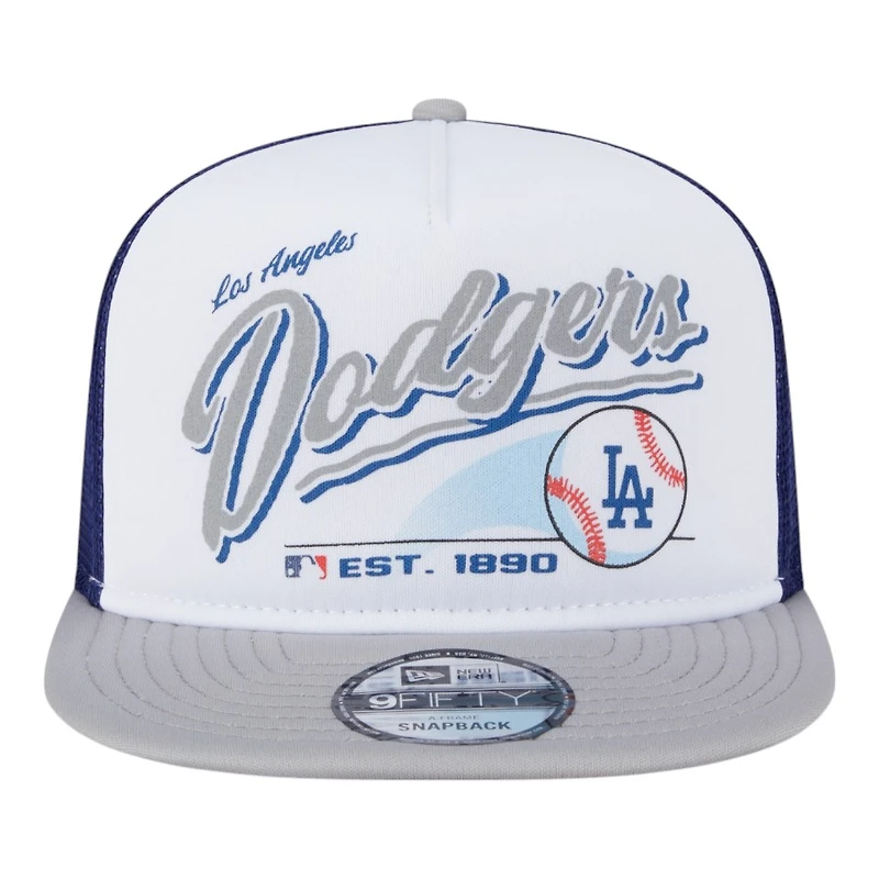Los Angeles Dodgers Retro Script New Era 9FIFTY A-Frame Snapback Hat