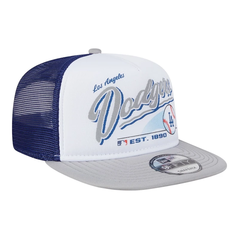Los Angeles Dodgers Retro Script New Era 9FIFTY A-Frame Snapback Hat