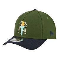 New York Yankees Green and Blue City Feature New Era 9FORTY M-Crown A-Frame Adjustable Hat