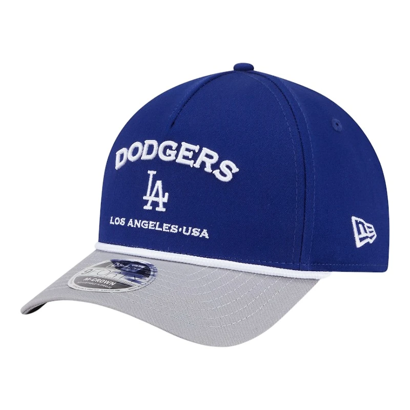 Los Angeles Dodgers Royal Blue and Gray Roper New Era 9FORTY M-Crown A-Frame Adjustable Hat