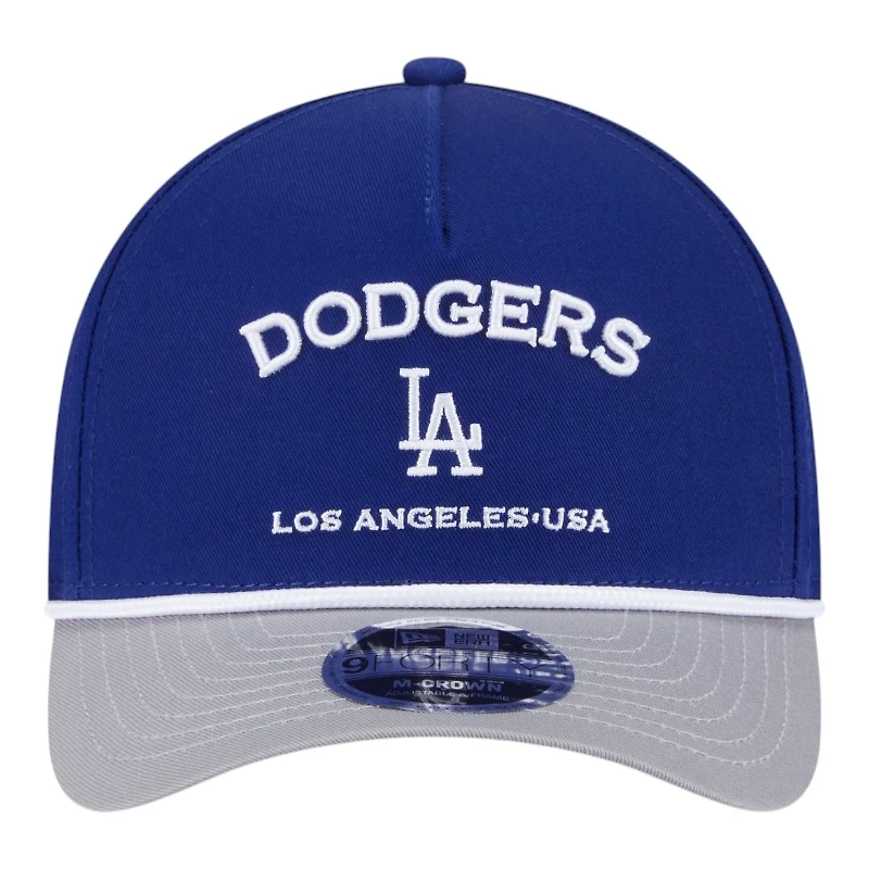 Los Angeles Dodgers Royal Blue and Gray Roper New Era 9FORTY M-Crown A-Frame Adjustable Hat