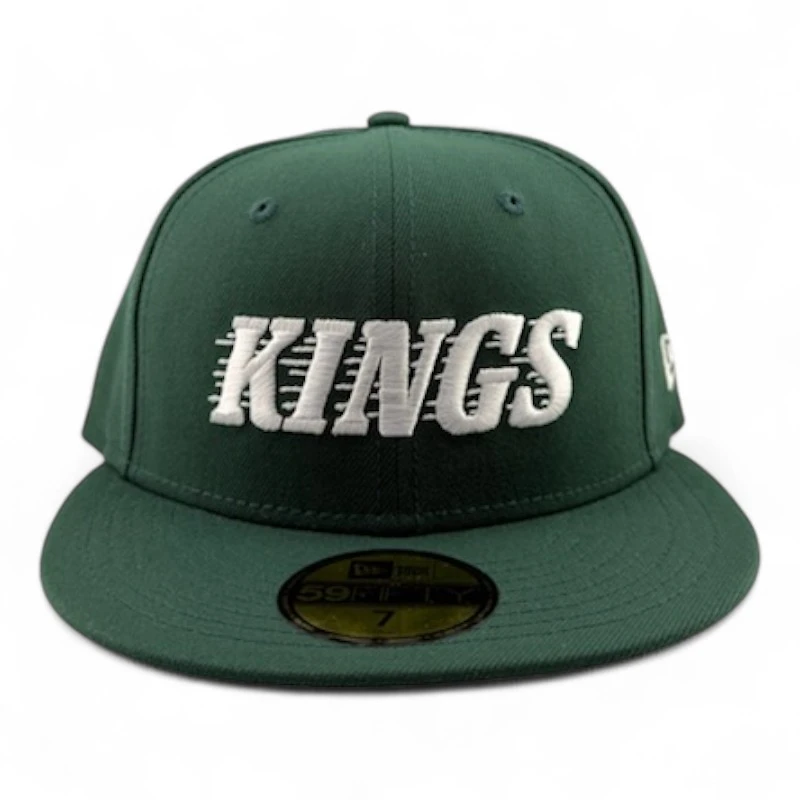 Los Angeles Kings White on Green with Gray UV NHL New Era 59FIFTY Fitted Hat