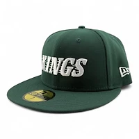 Los Angeles Kings White on Green with Gray UV NHL New Era 59FIFTY Fitted Hat