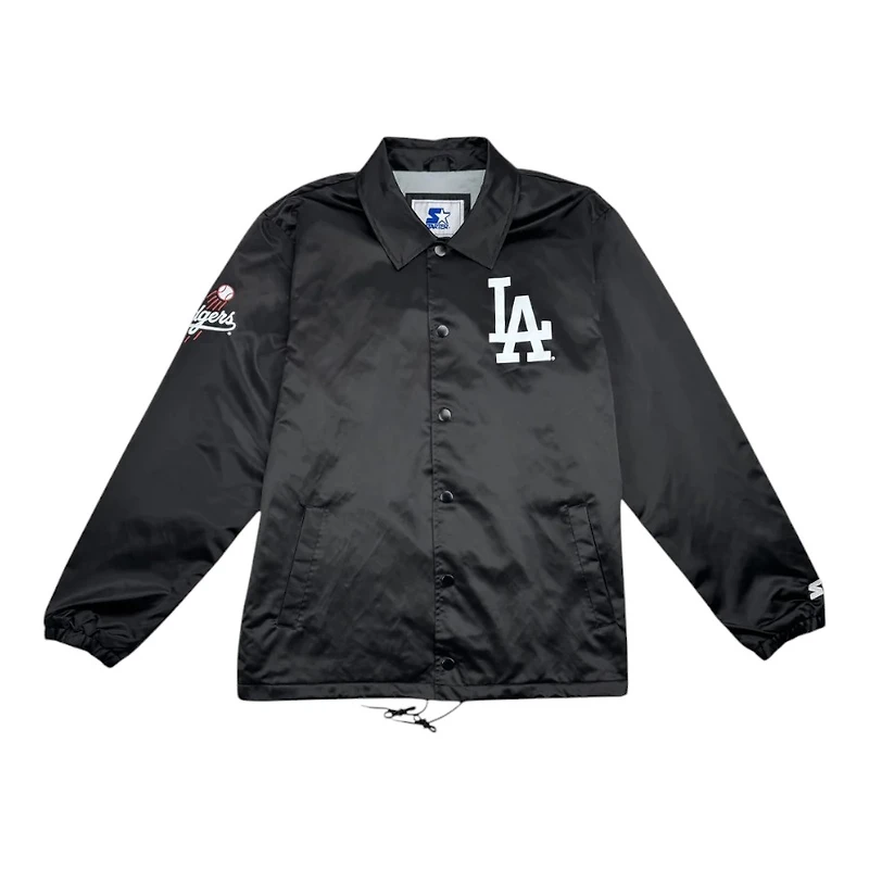 Los Angeles Dodgers Black Starter Ice Cube Coaches Jacket