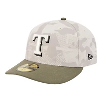 Texas Rangers Light Beige and Olive 2025 Armed Forces Day New Era 59FIFTY Fitted Hat