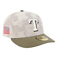 Texas Rangers Light Beige and Olive 2025 Armed Forces Day New Era 59FIFTY Fitted Hat