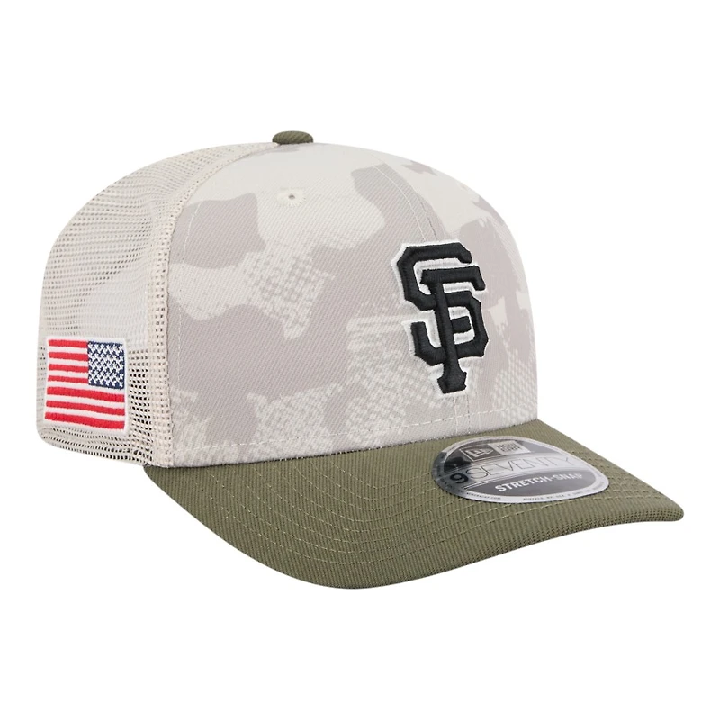 San Francisco Giants 2025 Armed Forces Day New Era 9SEVENTY Stretch-Snap Hat