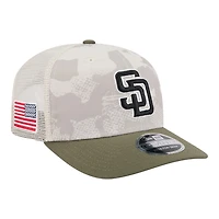 San Diego Padres 2025 Armed Forces Day New Era 9SEVENTY Stretch-Snap Hat