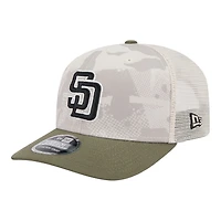 San Diego Padres 2025 Armed Forces Day New Era 9SEVENTY Stretch-Snap Hat