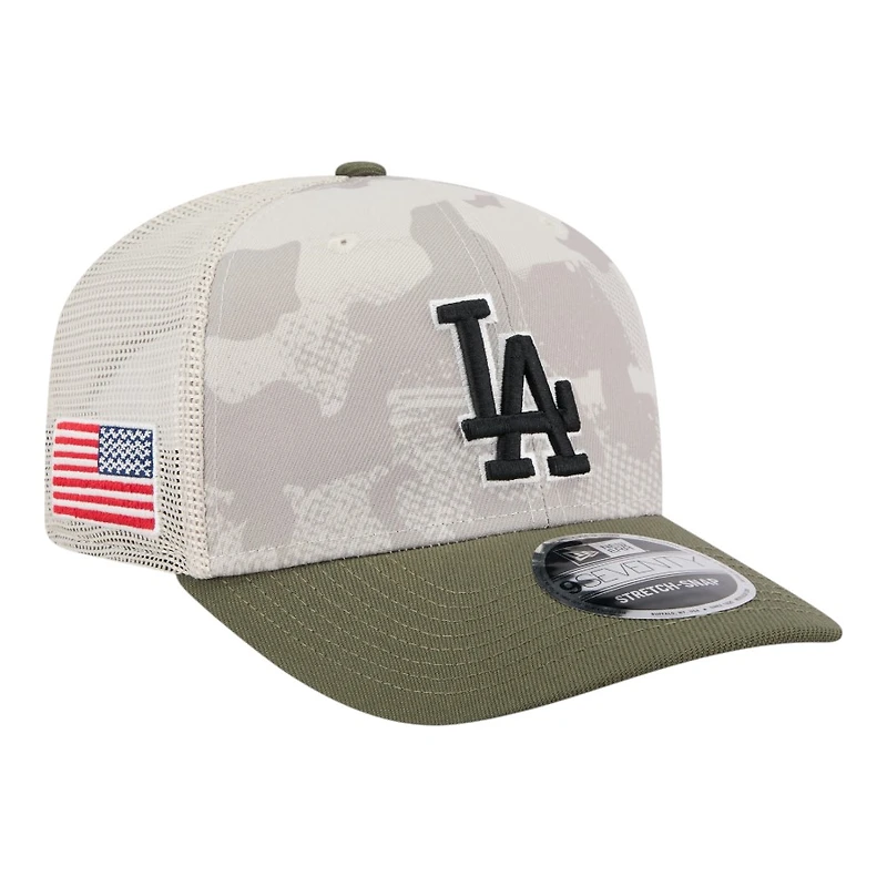Los Angeles Dodgers 2025 Armed Forces Day New Era 9SEVENTY Stretch-Snap Hat