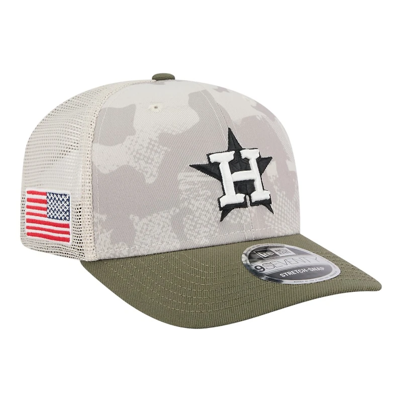 Houston Astros 2025 Armed Forces Day New Era 9SEVENTY Stretch-Snap Hat