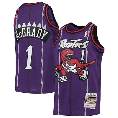 Youth Tracy McGrady Toronto Raptors Mitchell & Ness 1998-99 Hardwood Classic Swingman Purple Jersey