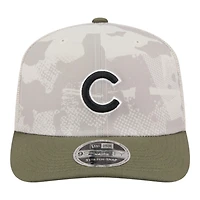 Chicago Cubs 2025 Armed Forces Day New Era 9SEVENTY Stretch-Snap Hat
