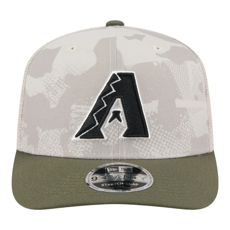 Arizona Diamondbacks 2025 Armed Forces Day New Era 9SEVENTY Stretch-Snap Hat