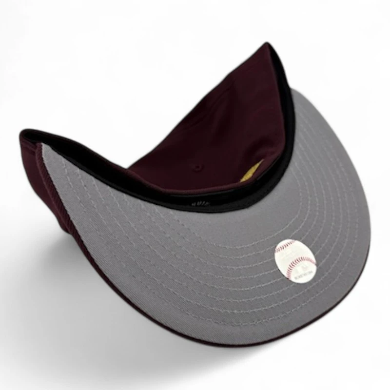 Los Angeles Dodgers Maroon Viva Patch Gray UV New Era 59FIFTY Fitted Hat