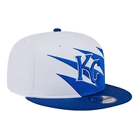 Kansas City Royals White and Blue Jagged New Era 9FIFTY Snapback Hat