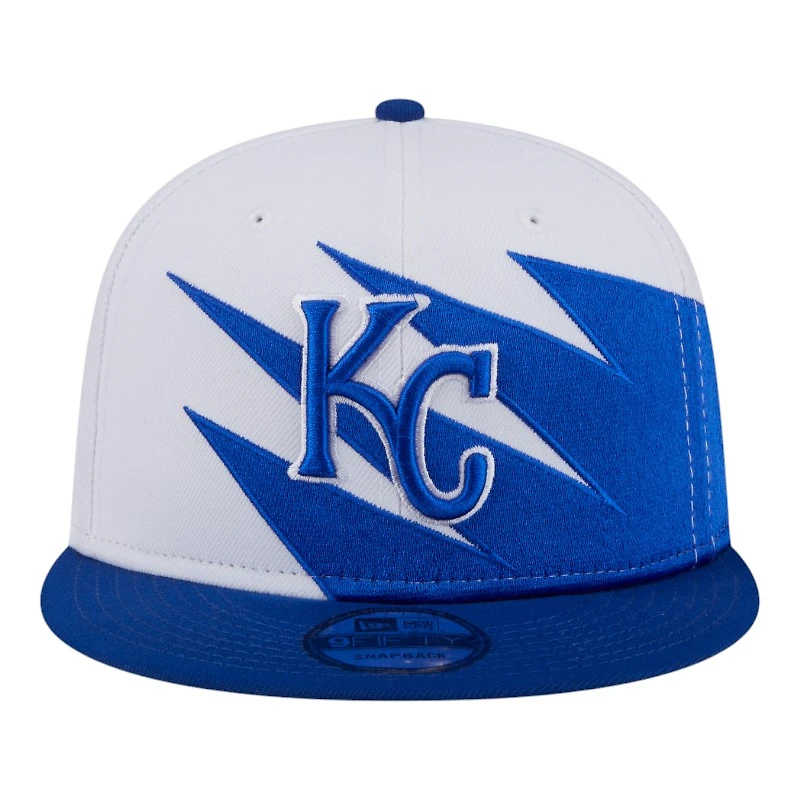 Kansas City Royals White and Blue Jagged New Era 9FIFTY Snapback Hat