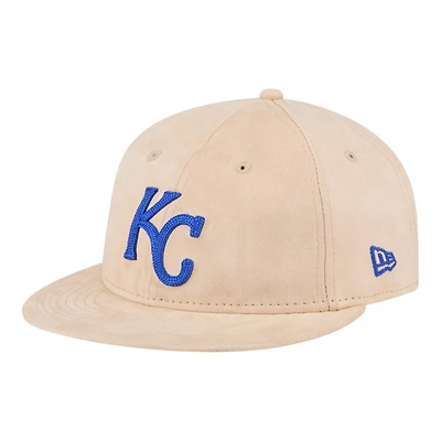 Kansas City Royals Stone Suede Retro Crown New Era 9FIFTY Snapback Hat
