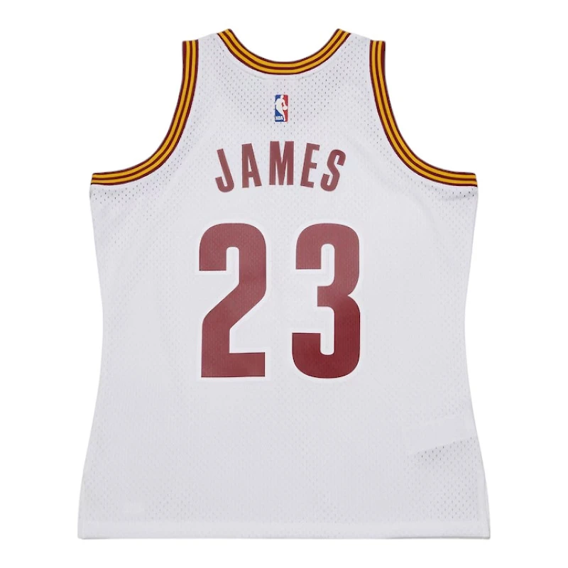 Cleveland Cavaliers Lebron James Mitchell & Ness 2015-16 Hardwood Classics Swingman Player White Jersey