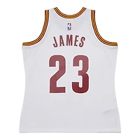 Cleveland Cavaliers Lebron James Mitchell & Ness 2015-16 Hardwood Classics Swingman Player White Jersey
