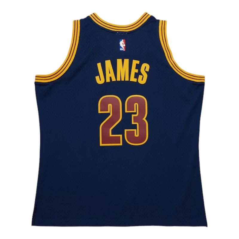 Cleveland Cavaliers Lebron James Mitchell & Ness 2015-16 Hardwood Classics Swingman Player Navy Alternate Jersey
