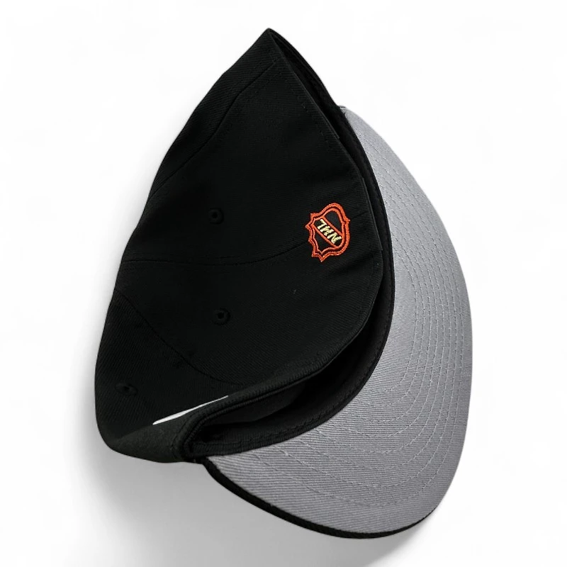 Anaheim Ducks Black and Gold Metallic 2007 Stanley Cup Champs Patch Gray UV NHL New Era 59FIFTY Fitted Hat