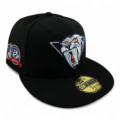 Nashville Predators Black 10 Seasons Patch Gray UV NHL New Era 59FIFTY Fitted Hat
