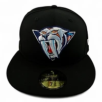 Nashville Predators Black 10 Seasons Patch Gray UV NHL New Era 59FIFTY Fitted Hat