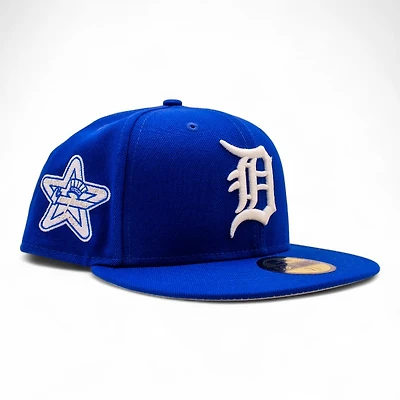 Detroit Tigers Royal Blue 1960 All Star Game Patch Grey UV New Era 59Fifty Fitted Hat