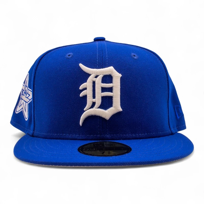 Detroit Tigers Royal Blue 1960 All Star Game Patch Grey UV New Era 59Fifty Fitted Hat
