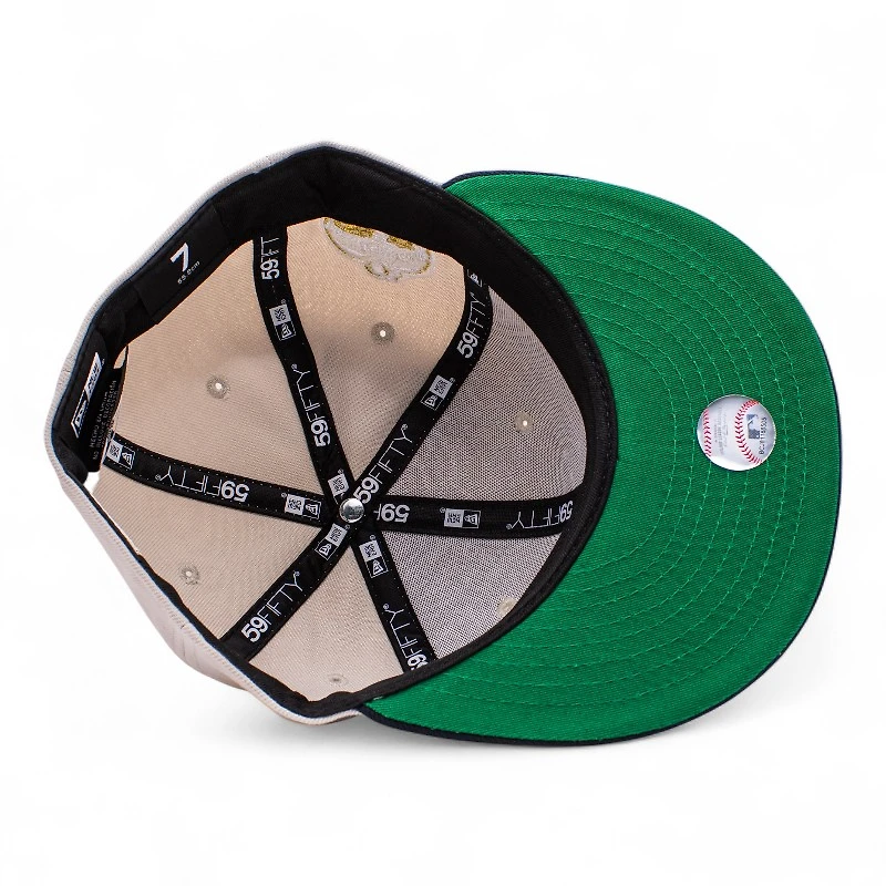 Minnesota Twins Stone and Navy 1977 All Star Game Patch Green UV New Era 59Fifty Fitted Hat