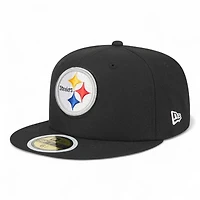 Youth Pittsburgh Steelers Black New Era 59FIFTY Fitted Hat