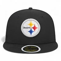 Youth Pittsburgh Steelers Black New Era 59FIFTY Fitted Hat