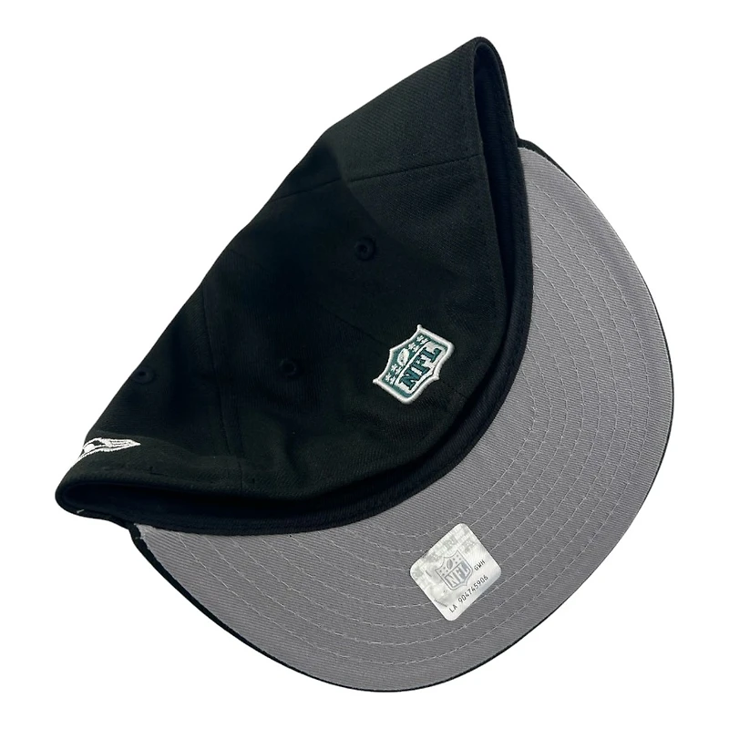Youth Philadelphia Eagles Black New Era 59FIFTY Fitted Hat