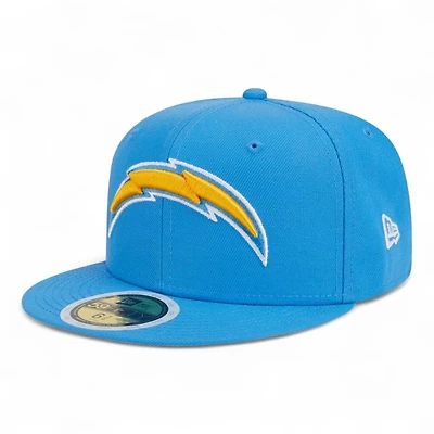 Youth Los Angeles Chargers Powder Blue New Era 59FIFTY Fitted Hat
