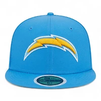 Youth Los Angeles Chargers Powder Blue New Era 59FIFTY Fitted Hat