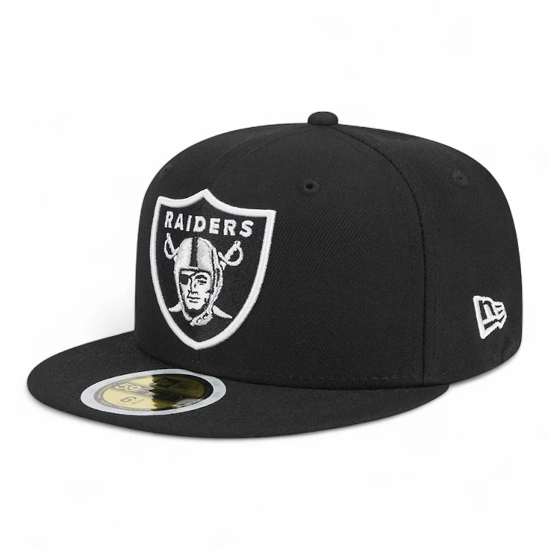 Youth Las Vegas Raiders Black New Era 59FIFTY Fitted Hat