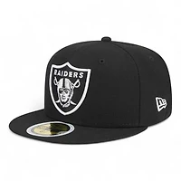 Youth Las Vegas Raiders Black New Era 59FIFTY Fitted Hat