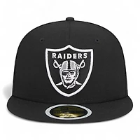 Youth Las Vegas Raiders Black New Era 59FIFTY Fitted Hat