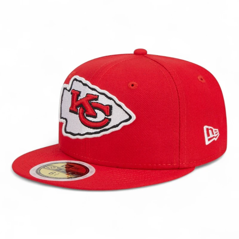 Youth Kansas City Chiefs Red New Era 59FIFTY Fitted Hat