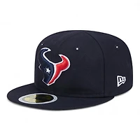 Youth Houston Texans Navy New Era 59FIFTY Fitted Hat