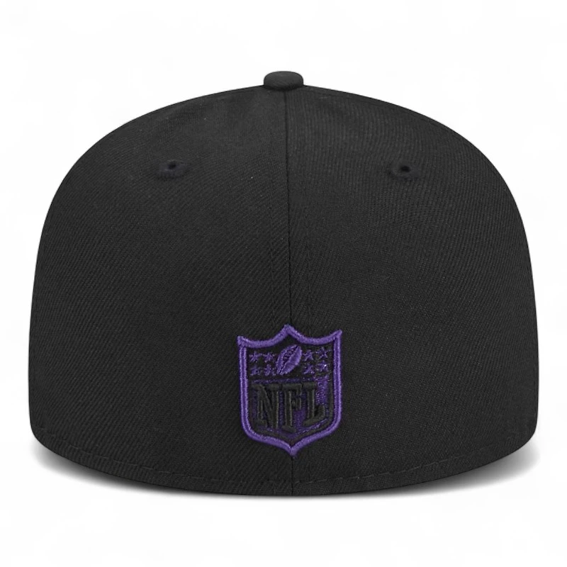 Youth Baltimore Ravens Black New Era 59FIFTY Fitted Hat