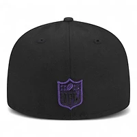 Youth Baltimore Ravens Black New Era 59FIFTY Fitted Hat