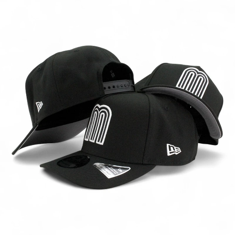 Mexico Black and White "2025 Cinco De Mayo" Grey UV New Era 9FIFTY A-Frame Snapback Hat