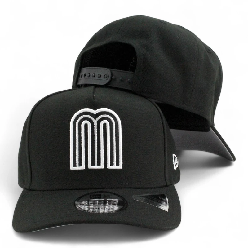 Mexico Black and White "2025 Cinco De Mayo" Grey UV New Era 9FIFTY A-Frame Snapback Hat