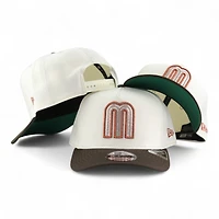 Mexico Chrome and Brown "2025 Cinco De Mayo" Green UV New Era 9FIFTY A-Frame Snapback Hat