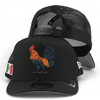 Mexico Black Rooster Gallo "2025 Cinco De Mayo" Grey UV New Era 9FIFTY A-Frame Snapback Hat