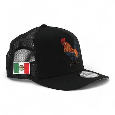 Mexico Black Rooster Gallo "2025 Cinco De Mayo" Grey UV New Era 9FIFTY A-Frame Snapback Hat